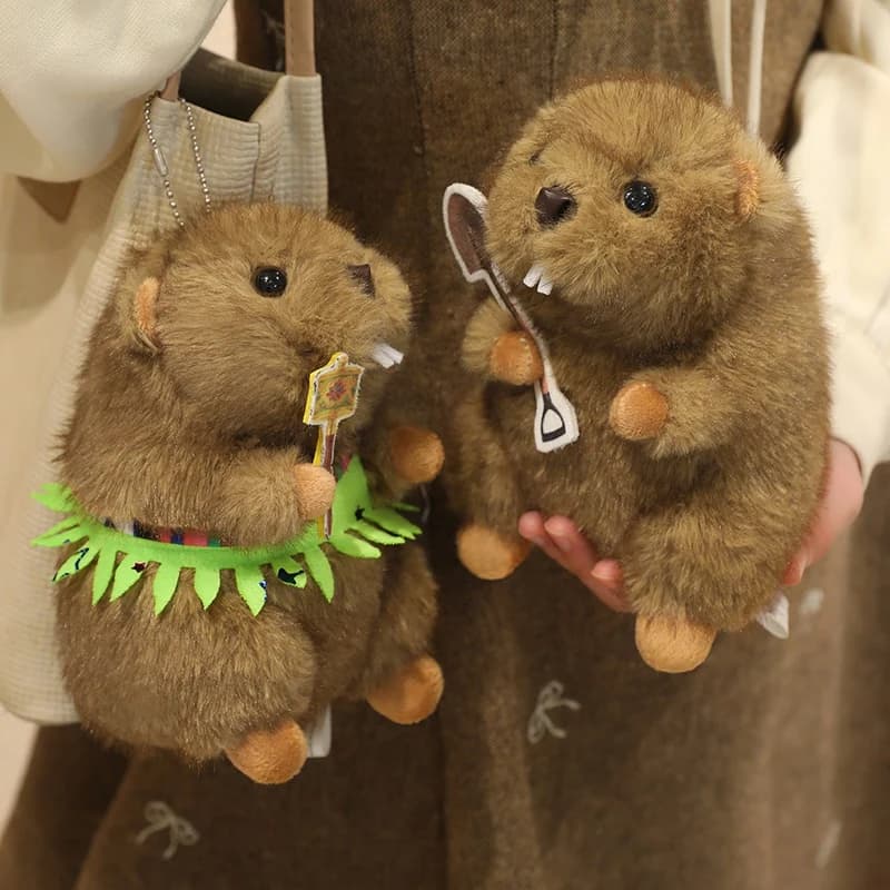Peluche Realistico di Marmota 18/25/35cm, Morbido e Soffice Pupazzo di Groundhog Seduto, Regalo di Compleanno, Decorazione per la Casa