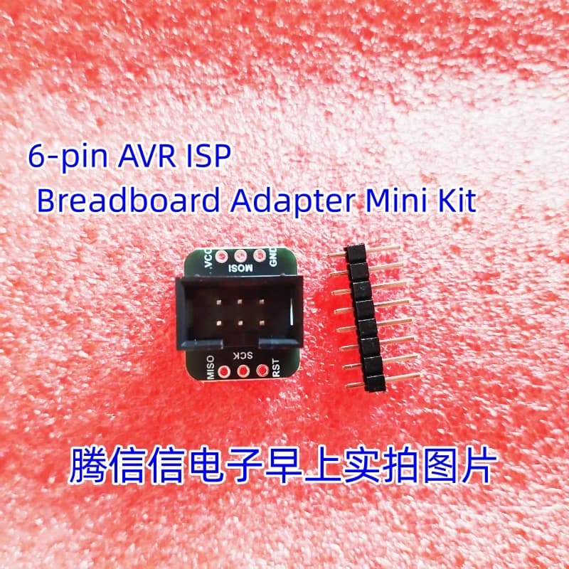 1465 Adattatore breadboard AVR ISP a 6 pin Mini kit scheda adattatore DIP 2.54MM 2x3pin 6pin