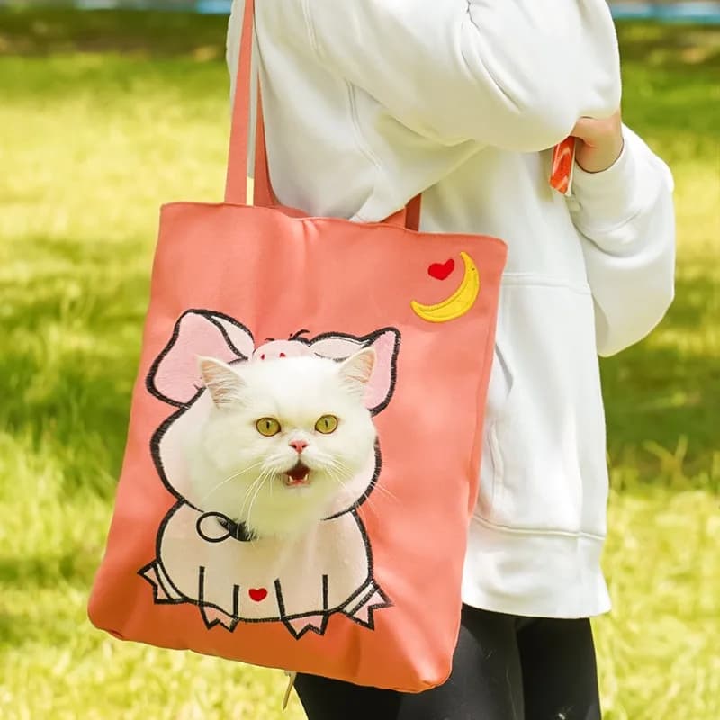 Durevole marsupio per animali portatile borsa per gatti zaino leggero per cani fionda per cuccioli traspirante comoda borsa per gattini accogliente custodia per animali