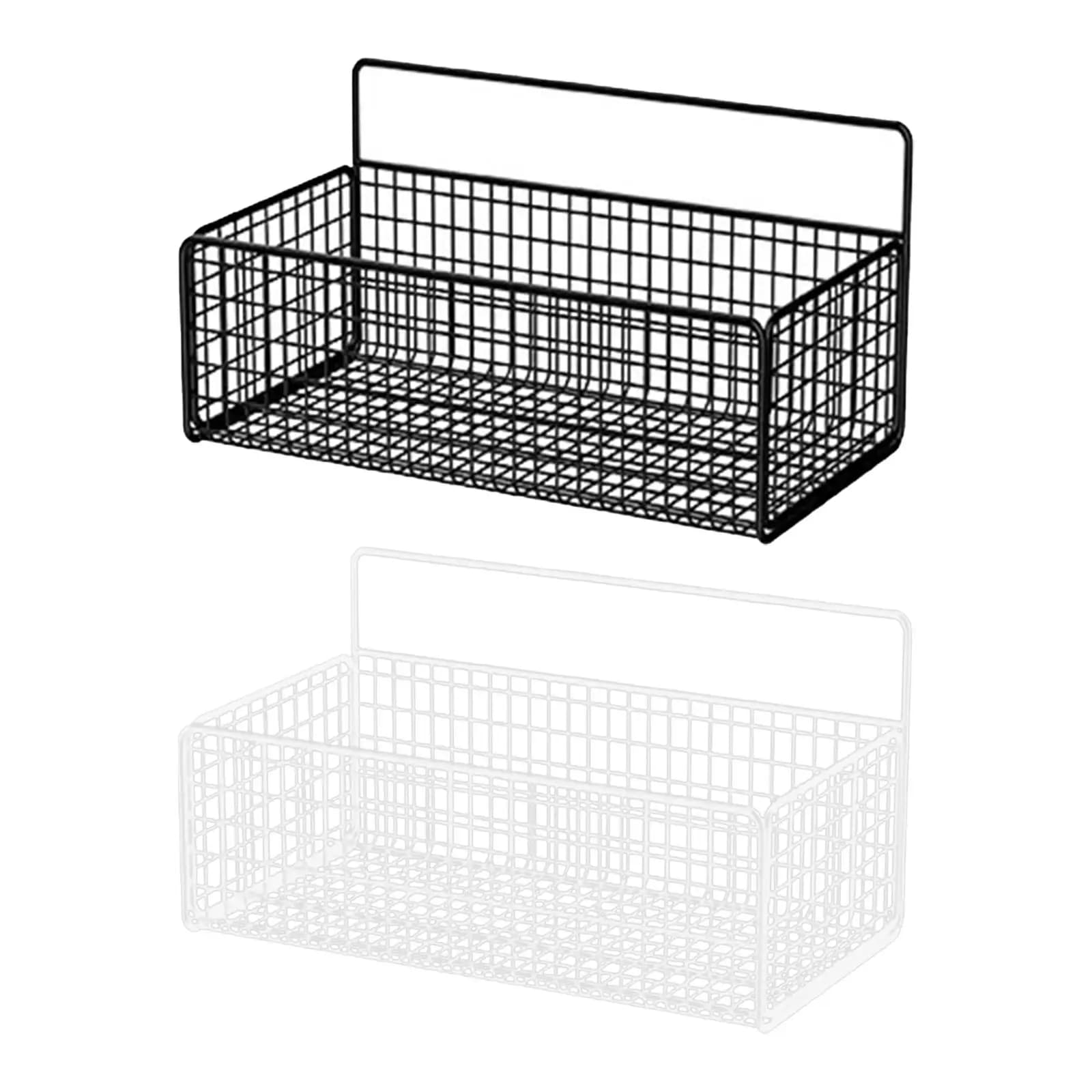 Cestelli e Mensole di Cucina Sospesi in Metal, Organizer for Lavello, Wall Decoration, Organizer for Bathroom, Garage, Wardrobe