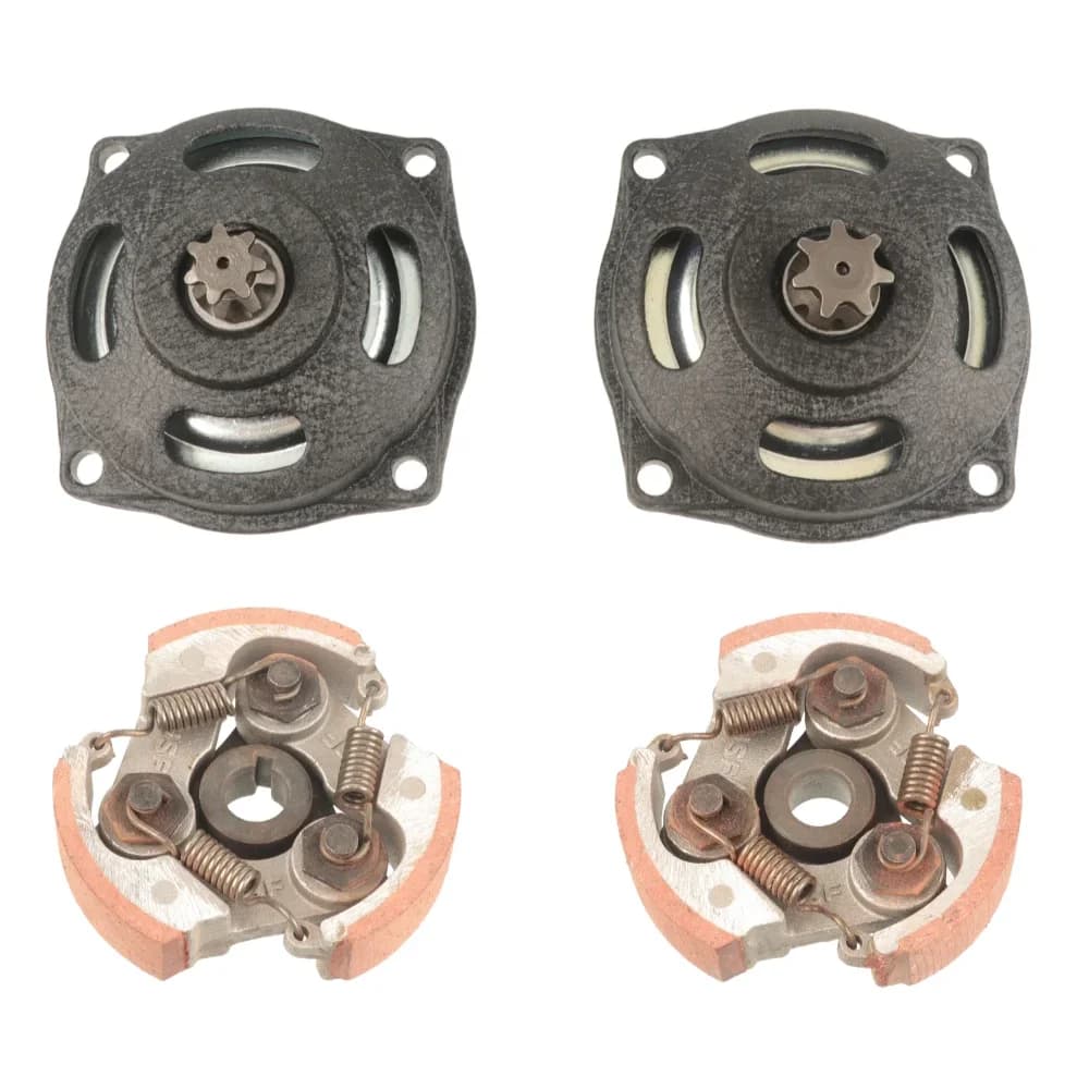 25H T8F 6T/7T Clutch Drum Gearbox & Clutch Pad Spare Part for 47cc 49cc 2‑Stroke Chinese Pocket Bike Mini Quad ATV Dirt Bike