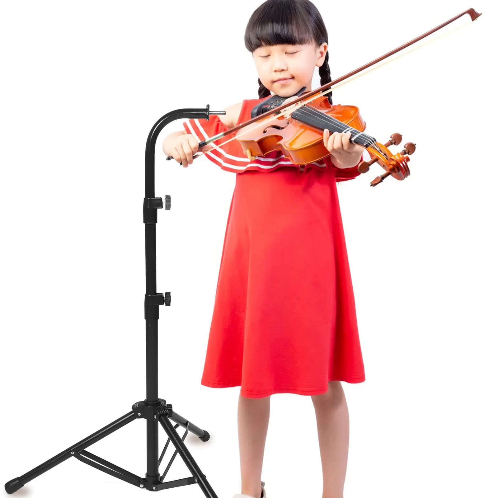 Set Universale di Supporti per Campane a Campanella, Altezza Regolabile, Treppiede Staccabile da Pavimento per Esibizioni sul Palco, Strumenti a Percussione Sospesi