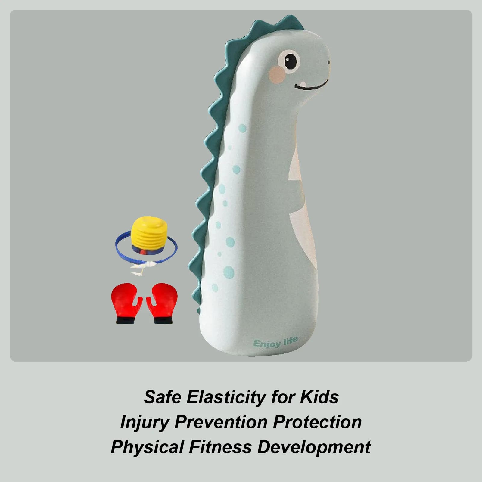 Kids Inflatable Boxing Bag 47 Inch Inflatable Boxing Equipment With Gloves And Pump Sand Bag For Kids Stress Punching