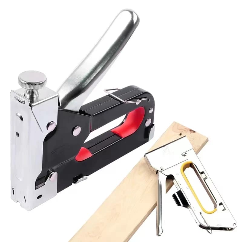 3 in 1 pistola sparachiodi mobili fai da te costruzione cucitrice tappezzeria graffetta pistola con 600 graffette decorazioni per la casa strumento di carpenteria