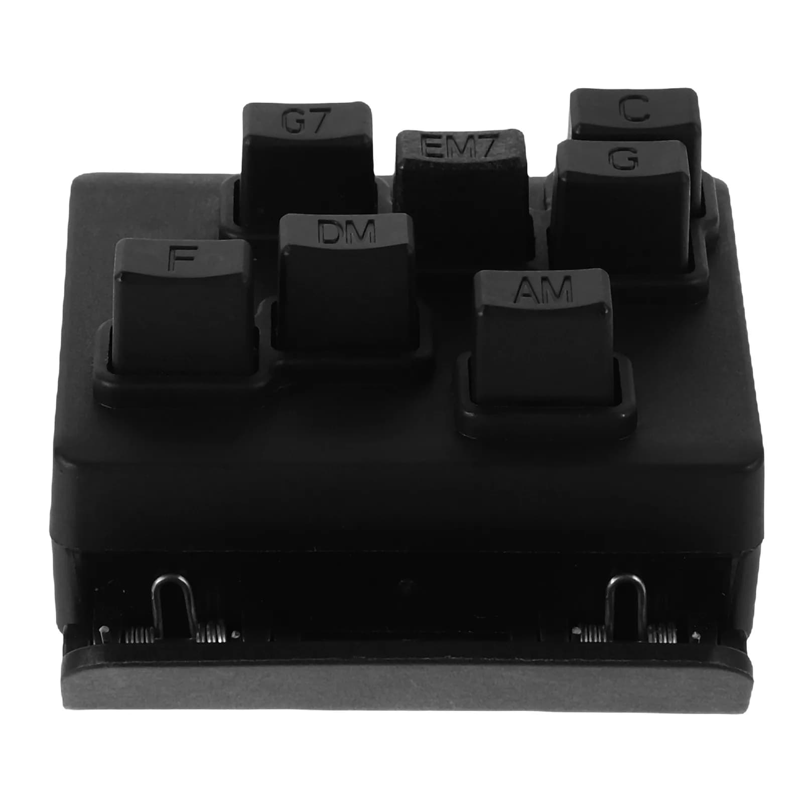 Strumento Portatile Nero per l'Allenamento degli Accordi di Ukulele e Chitarra, Accessorio per Principianti con Funzione di Accordatura
