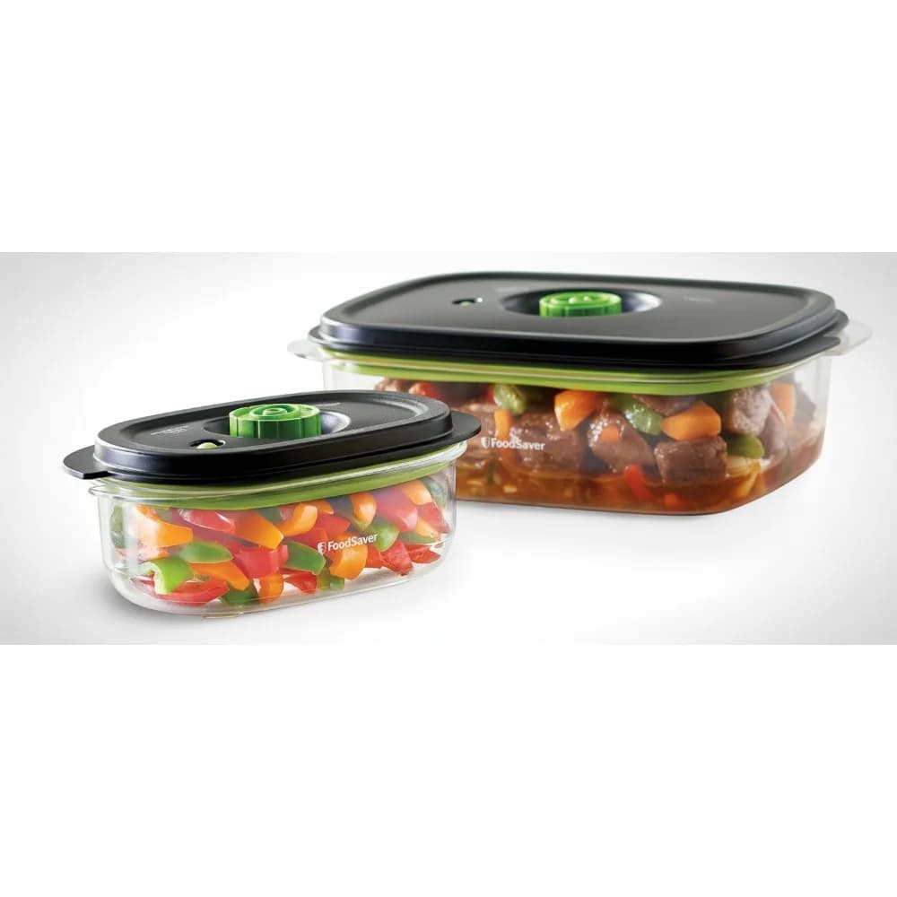 Contenitori per alimenti sottovuoto premium con funzione marinata, impilabili e durevoli per la freschezza della cucina