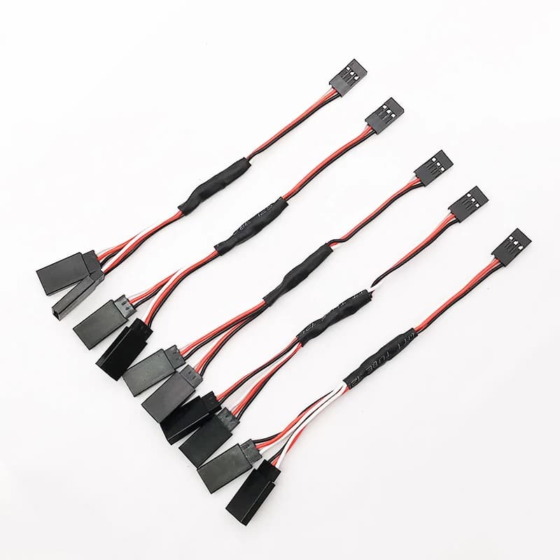 1/3/5 pcs 150mm length RC Servo Y cable extension cable JR for Rc helicopter Drone car model DIY part