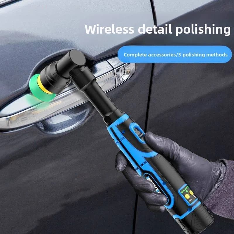Lucidatrice portatile senza fili per uso domestico, piccola, elettrica, per la cura dell'auto, tipo spazzolino elettrico, levigatrice.