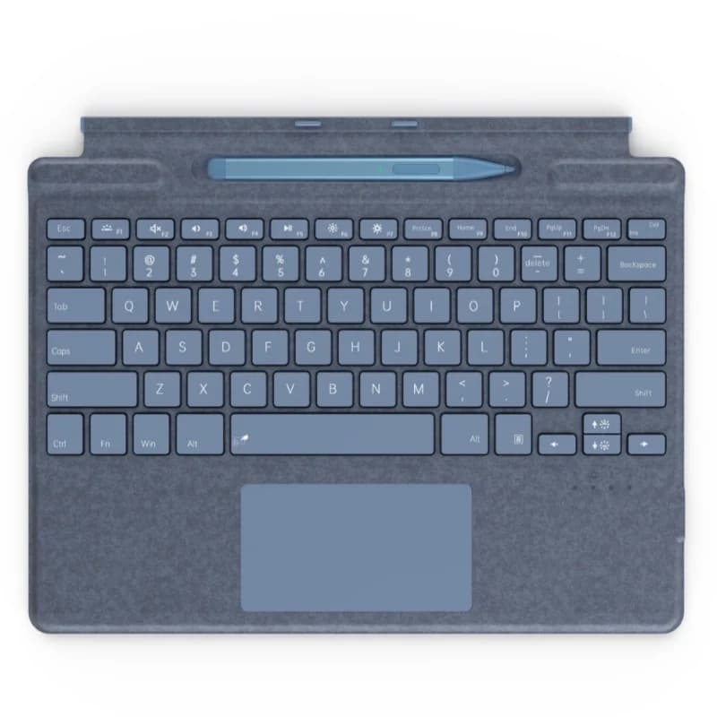New Upgraded Surface Pro 8/9/X/10/11 Bluetooth Magnetic Professional Custom Keyboard with Pen Slot, Touchpad, and 7-Color Backli