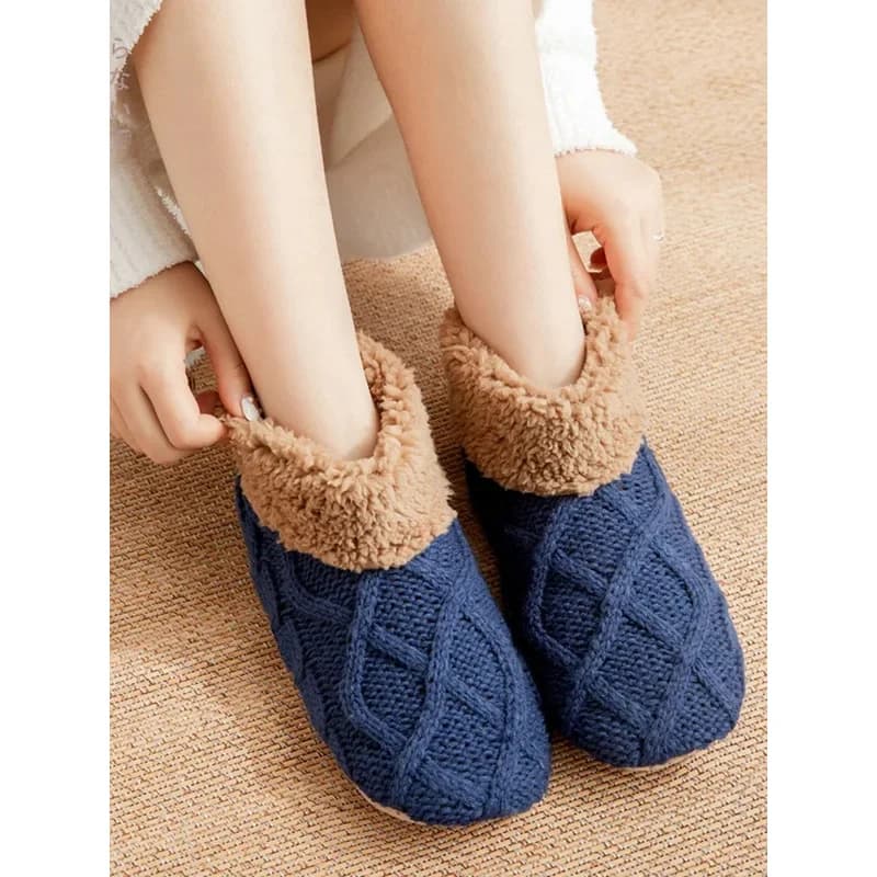 Women's Shoes Men's Shoes Women's Short Socks Cotton thickened fleece for sleeping at home