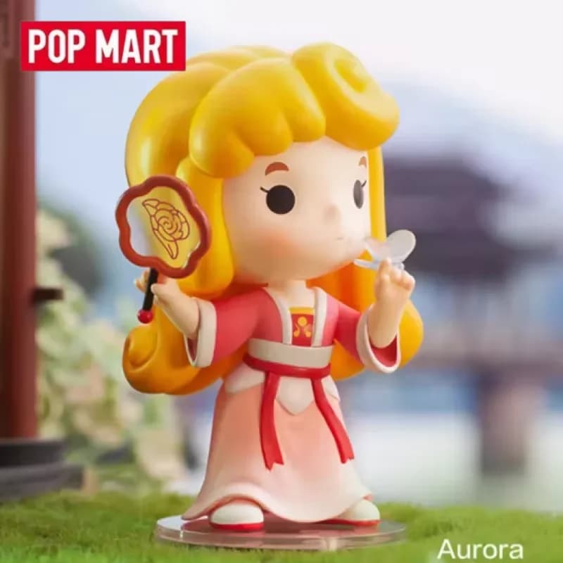 POP MART Disney Princess Han Serie di costumi cinesi Scatola cieca Giocattoli Kawaii Anime Action Figure Caixa Caja Scatola misteriosa a sorpresa