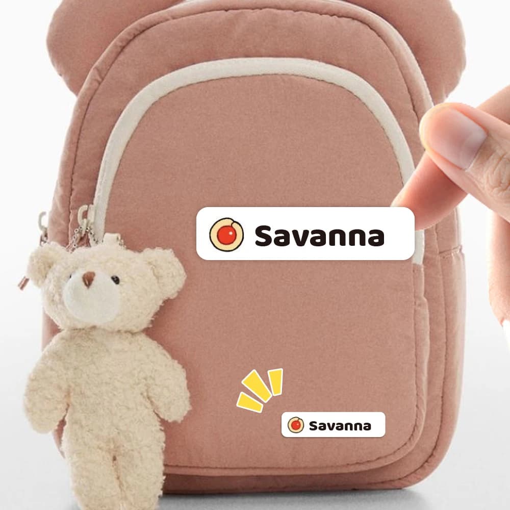 Custom cookie Name Sticker,Transparent Waterproof Stickers for Kids,diy Name Labels for School Bag Bottles Box Mug Uniform
