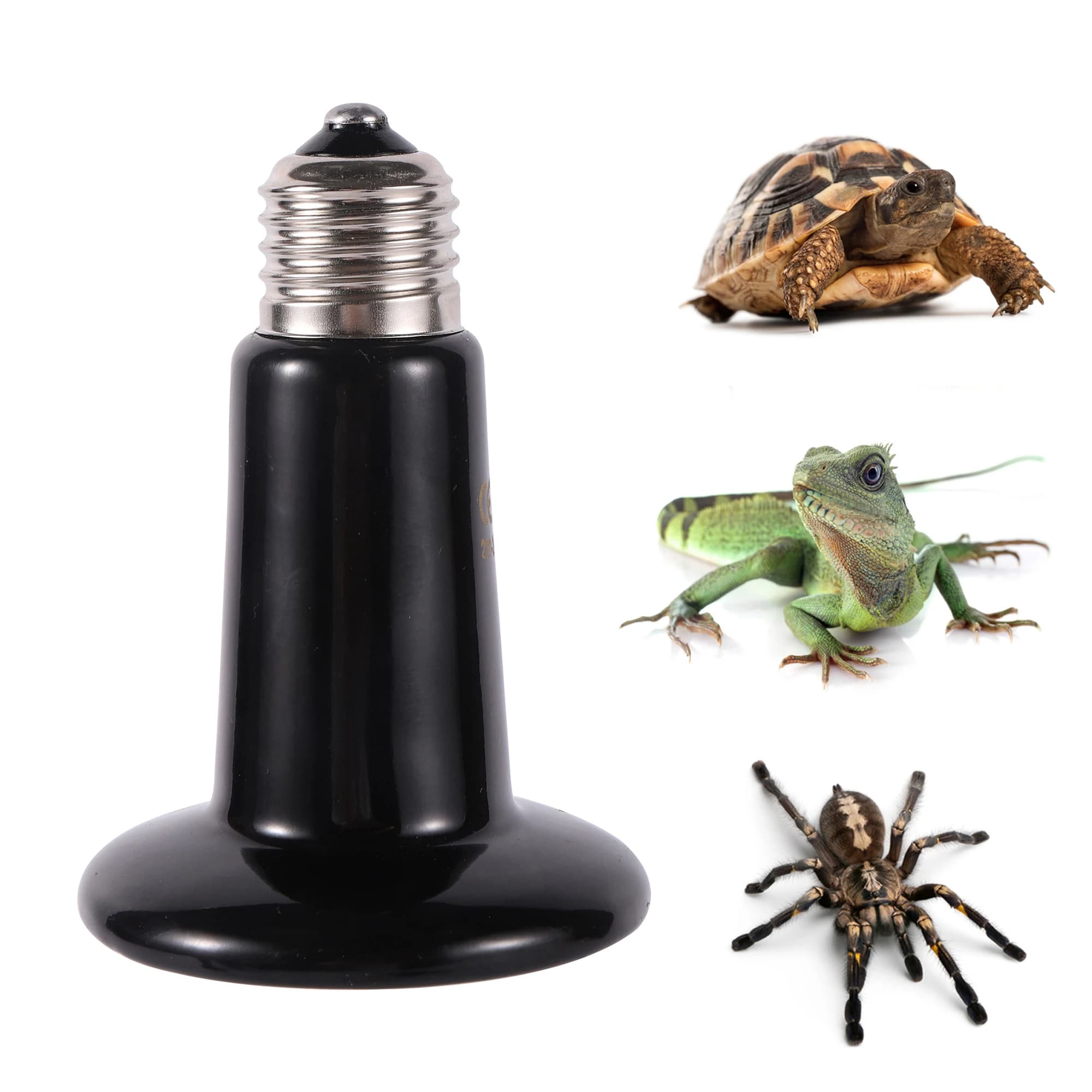 Lampada riscaldante in ceramica a infrarossi lontani per rettili domestici 110V/220V Emettitore di calore Lampadina 25W 50W 75W 100W 150W 200W Riscaldamento del portello degli animali