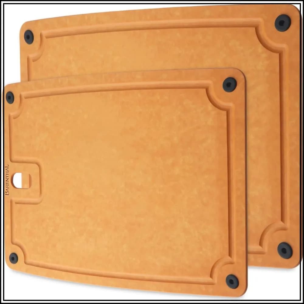 2PC Cutting Board Set, Double-Sided, Non-Slip, Juice Groove, Knife-Friendly, Dishwasher Safe