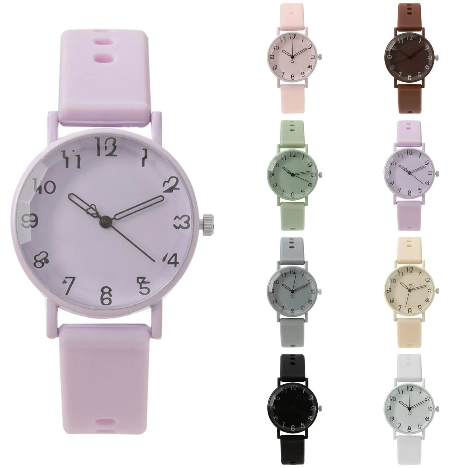 Women's Watch Hot Sale Fashion Elastic Strap Casual Classic Round Dial Quartz Watch Elegant Tempering Hand Decoration