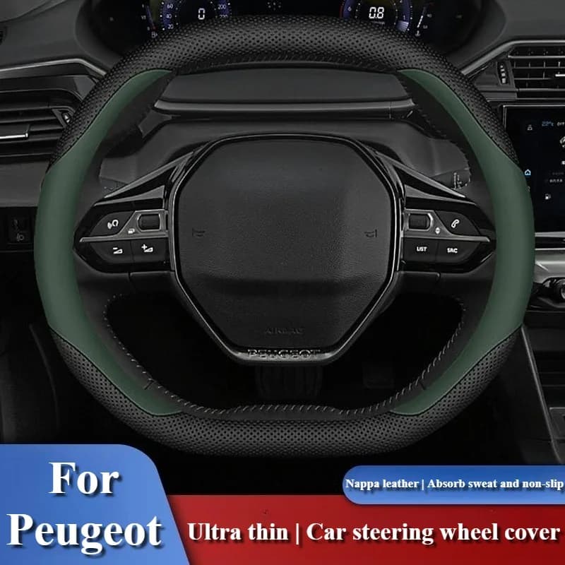 Leather Nappa Cover for Peugeot 408 508 4008 5008 408X, Peugeot Accessories, Anti-slip Handle for Auto Flyer