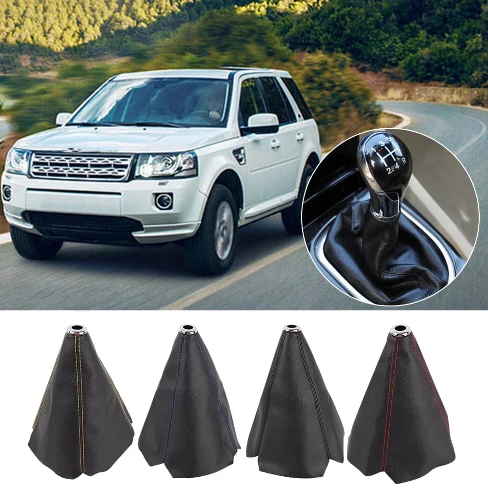 Premium Manual Gear Shift Boot Sleeve Multi Color Stitching Dust Protection Easy Install Auto Shifter Replacement Cover