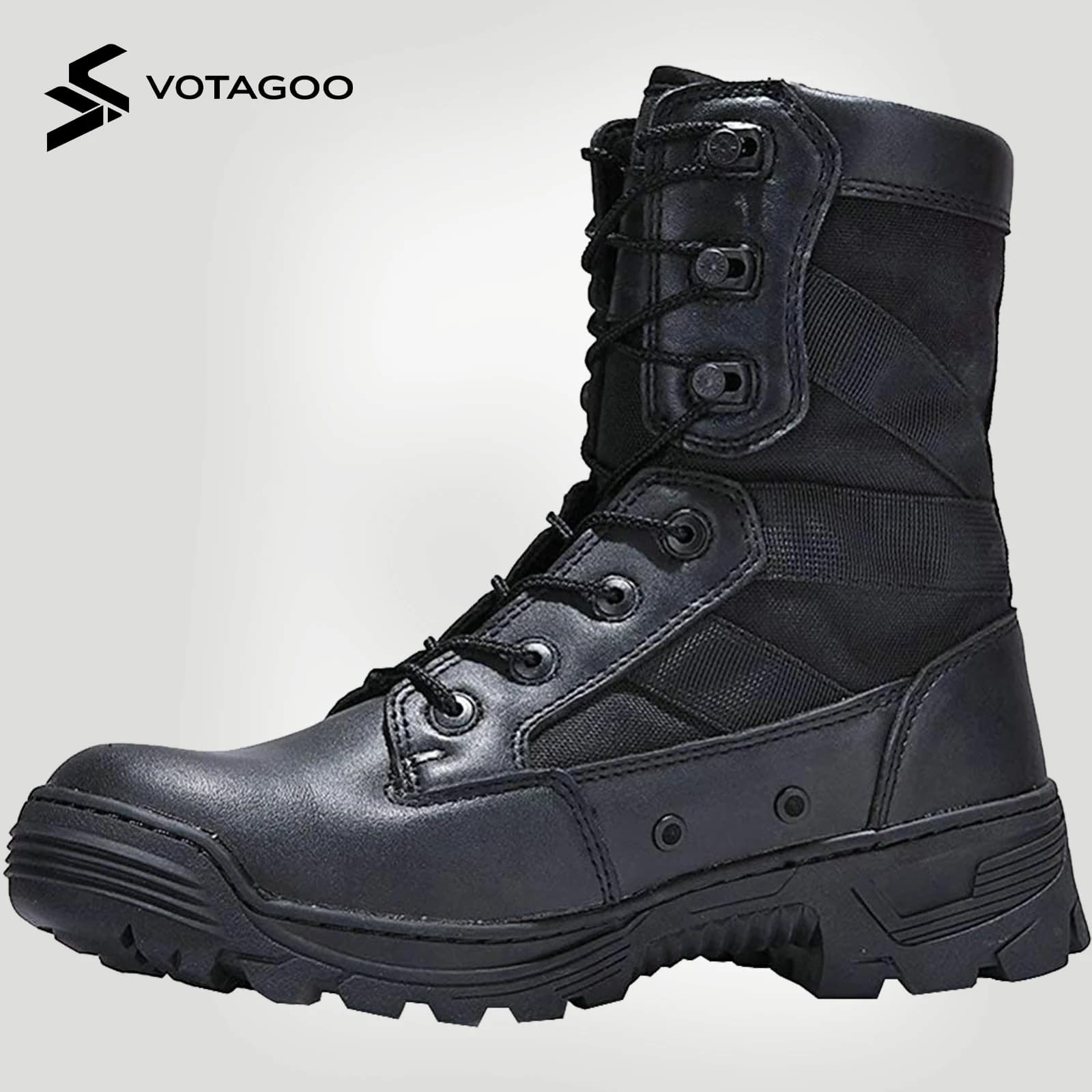Scarpe da combattimento nel deserto da uomo, scarpe tattiche, stivali da combattimento dell'esercito militare, uniformi, scarpe da arrampicata da lavoro
