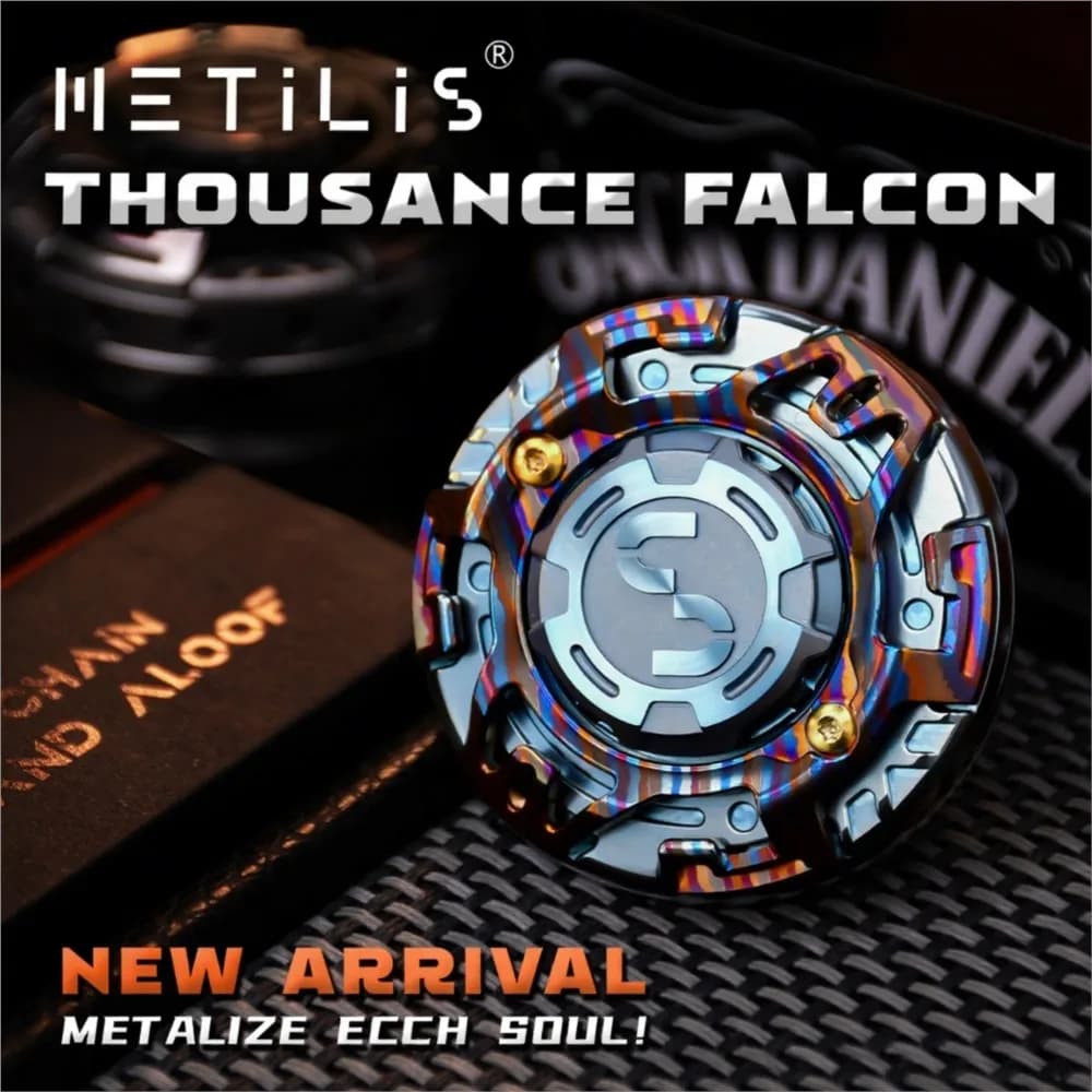 METILIS Thousance Falcon Fidget Spinner Disegni originali Gadget per alleviare l'ansia Fidgeting Spinner Accessori da scrivania