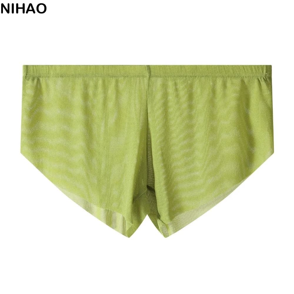 Underpants Men Seamless Boxer Briefs Transparent Traceless Mesh Shorts Boxers Quick Dry Breathable Underwear for Men Men