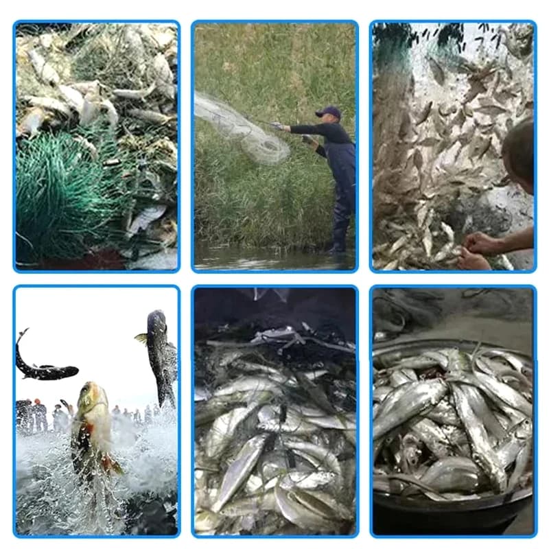 Nylon Monofilament Fishing Net 8/15/20/30M Float Trap Single Mesh Netting Tackle Tool Accessories for Fish Network