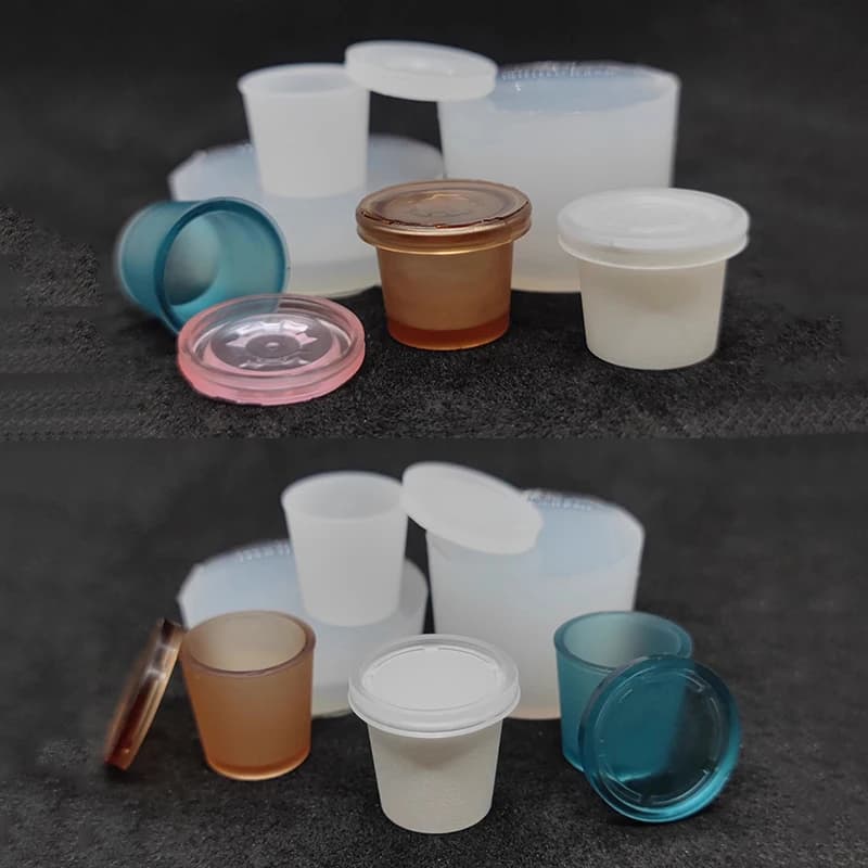 1Set casa delle bambole in miniatura cibo e gioco scatola di imballaggio da asporto modello stampo in silicone stampo epossidico UV accessori per bambole giocattolo
