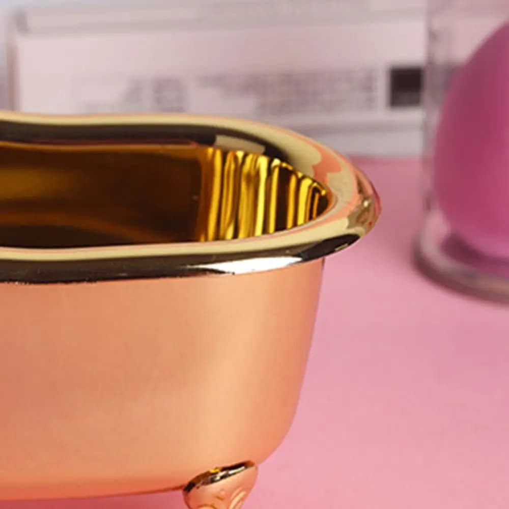 Contenitore portaoggetti rosso per gioielli, sapone, orecchini, cosmetici e articoli vari, anche utilizzabile come organizer per trucchi e contenitore per cosmetici