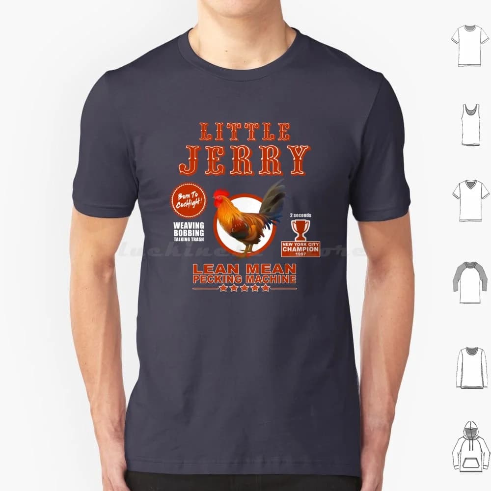 Little Jerry T Shirt Uomo Donna Bambini 6xl Cultura pop Tv Sport Animali Amante degli animali Jerry Commedia Pollo Boxe Combattimento