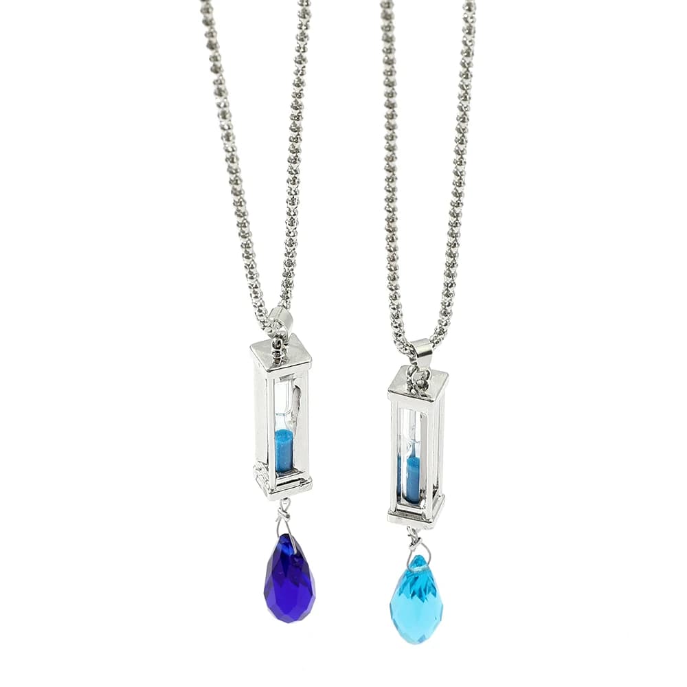 Collana a forma di clessidra con cartoni animati anime, accessorio gioiello creativo personalizzato per cosplay, regalo per donne e uomini