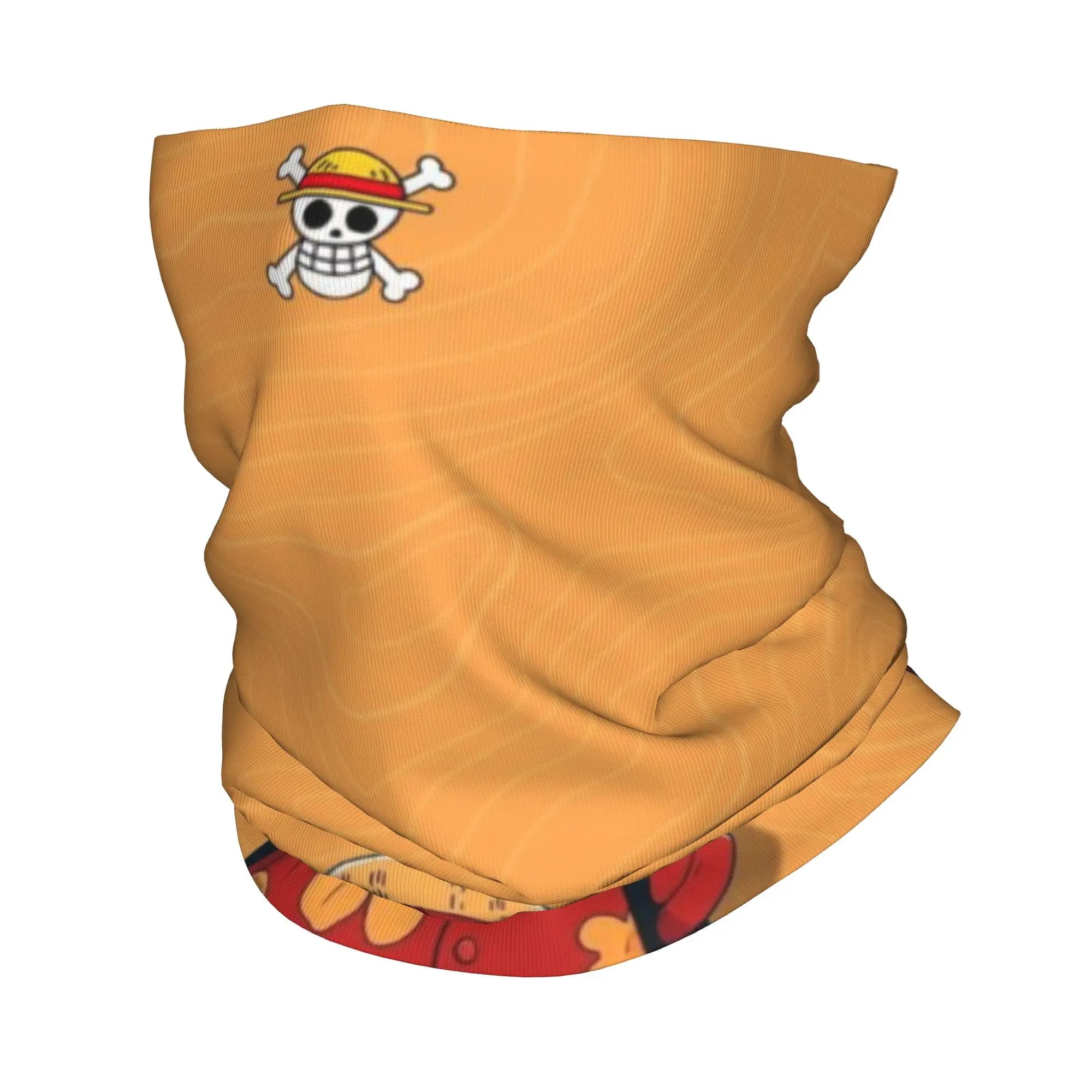 Luffy (17) Bandana Gaiter Club One Piece Maschera per il viso Running Foulard lavabile unisex