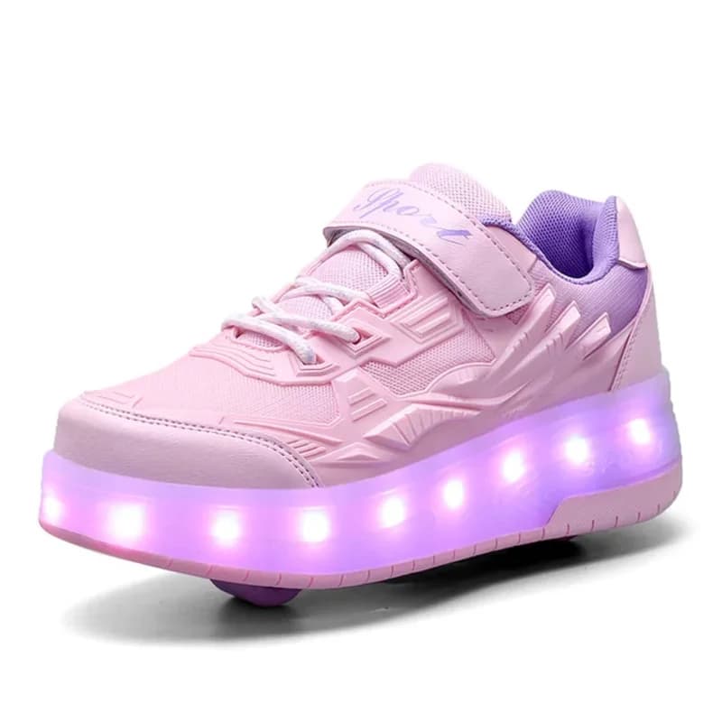 Pattini a rotelle per bambini Snickers con ruote pattini a rotelle per bambini moda scarpe sportive all'aperto ragazze ragazzi regali per bambini