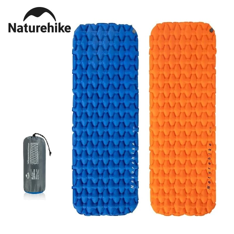 Naturehike Inflatable Mat for Camping, TPU Nylon Ultralight, Portable Bed for Hiking and Picnic