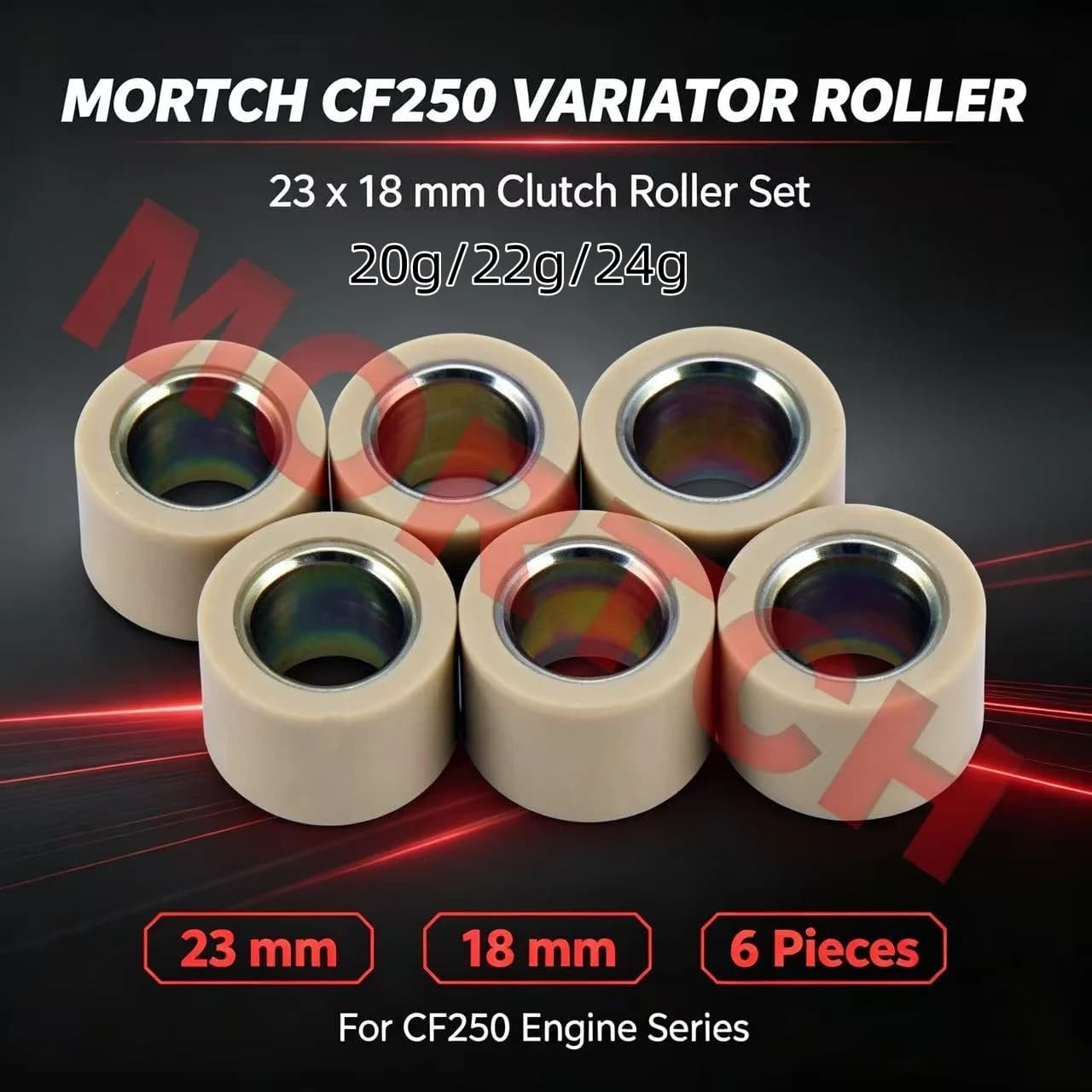CF250 Variator Roller Weight 23x18 250-5031 20g For CH250 CN250 FORZA Jonway JMstar CFmoto Scooter Motorcycle ATV 172mm Engine
