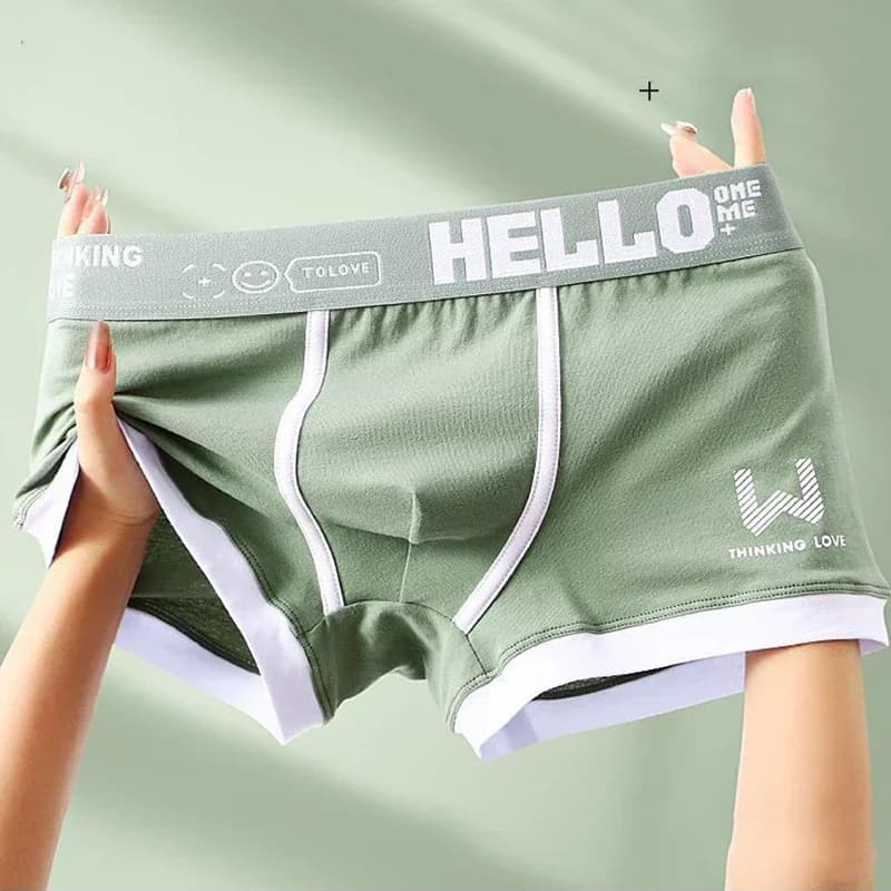 Mutandine da uomo Boxer in cotone Intimo uomo Boxer da uomo Traspirante U Convesso Mutande maschili Sexy Taglie forti