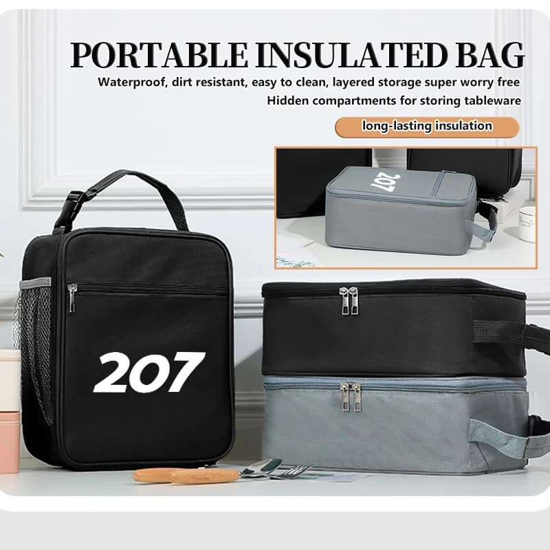 Car Lunch Storage Bag Waterproof Insulated Thermal Container For Peugeot 407 508 2008 5008 307 308 107 106 205 4008 301 206