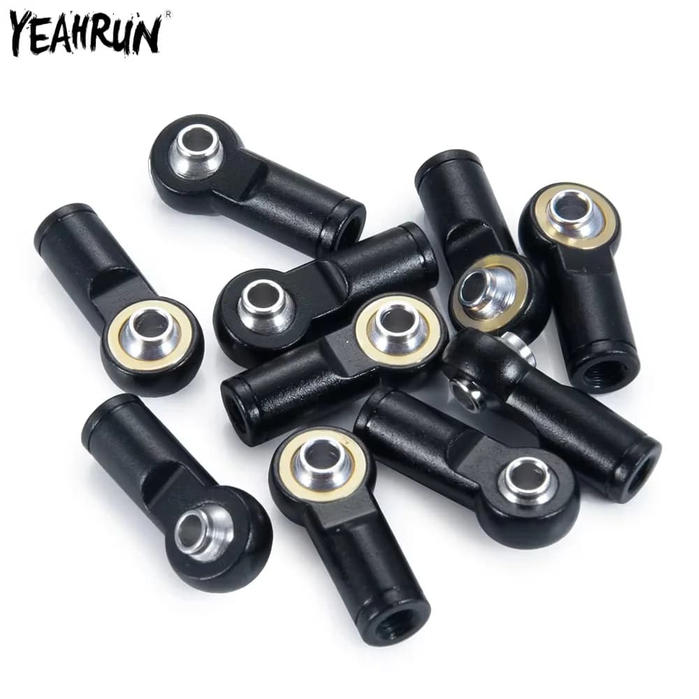 YEAHRUN 1/5Pcs Metal M4 Link Tie Rod End Ball Joint Linkage Ball Head CCW Thread For RC Crawler Car Airplane Boat Upgrade Parts
