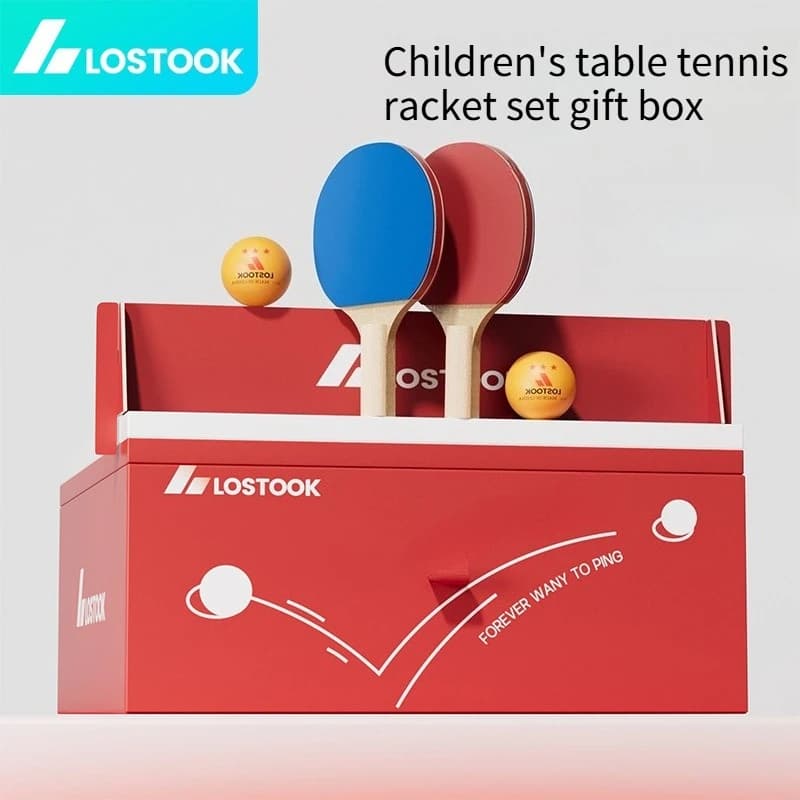 Set da Ping Pong per Bambini con Racchette in Confezione Regalo, Mini Trainer Portatile per Allenamento Sportivo Indoor
