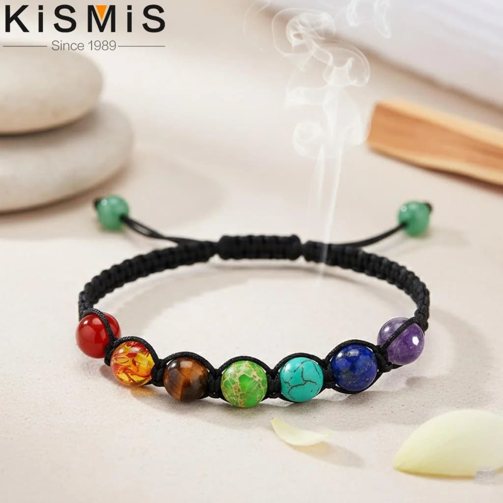 Adjustable Rainbow Braided Woven Rope Chain Yoga Bracelets Colorful Jewelry Accessories for Men Women