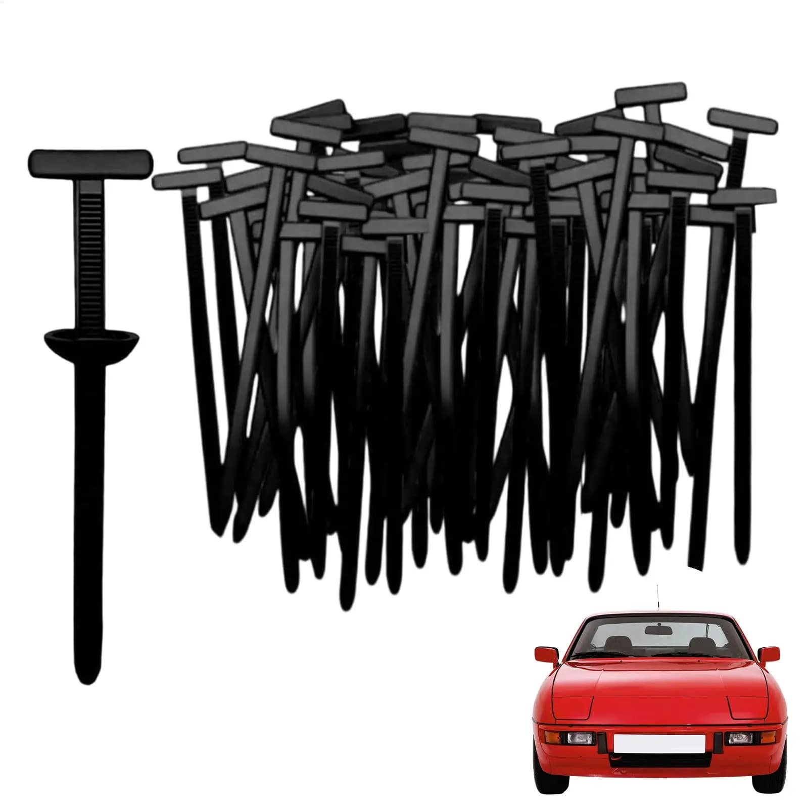 30 Pezzi Fascette Fermacavo in Nylon Autobloccanti Resistenti, Clip Universali per Finiture Auto, Riparazioni Quotidiane, Pannelli Auto e Finiture Automobilistiche