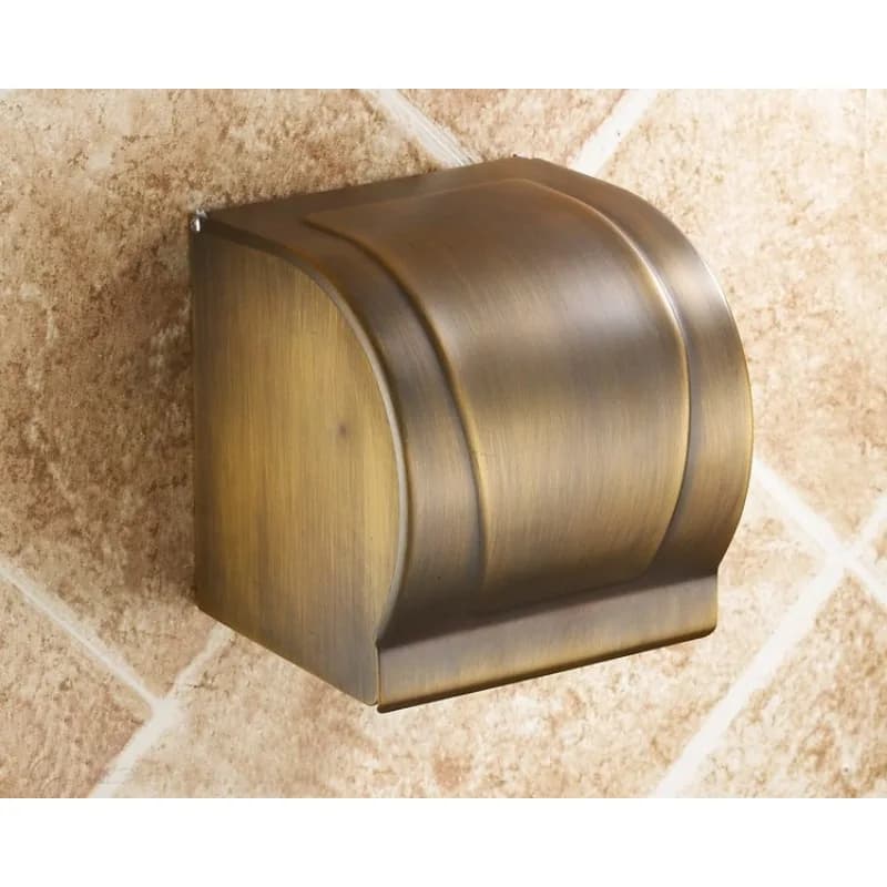 Household European Retro All Copper Tissue Holder American Toilet Paper Holder Roll Paper Holder