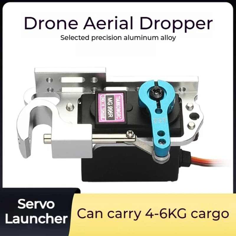 Drone air fall device Release booster servo dropper for waterproof bait for drop drop delivery of fishing boat rescue rope