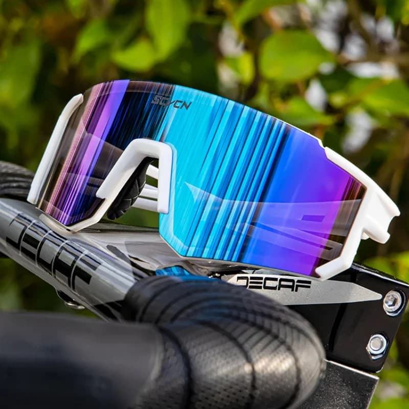 SCVCN Nuovi occhiali da sole da ciclismo all'aperto Uomo MTB Occhiali da guida per bici Sport Arrampicata Occhiali protettivi Occhiali da bicicletta UV400 da donna