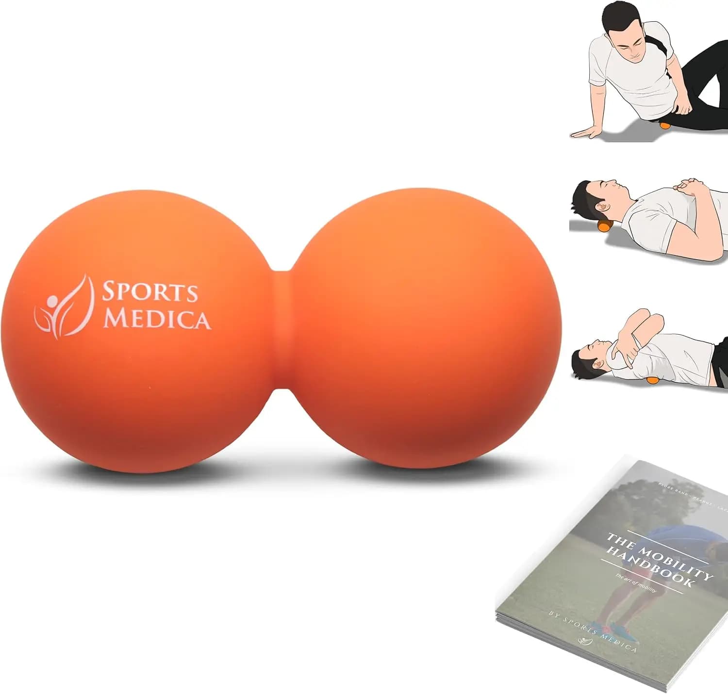 Peanut massage ball - Therapy with double crosses and peanut balls | Exercise of deep tissues Trigger Point | Foam roller for back muscles