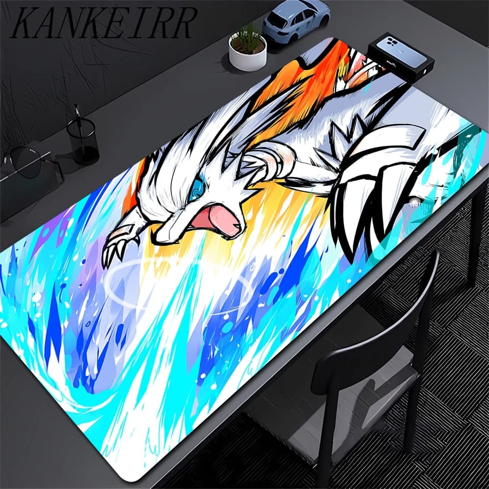 Anime Elf Mouse Pad P-pokemon Tastiera grande Mousedesk Pad Tappetino per mouse da gioco in gomma antiscivolo Tappeto per mouse per laptop Tappetino da tavolo da gioco