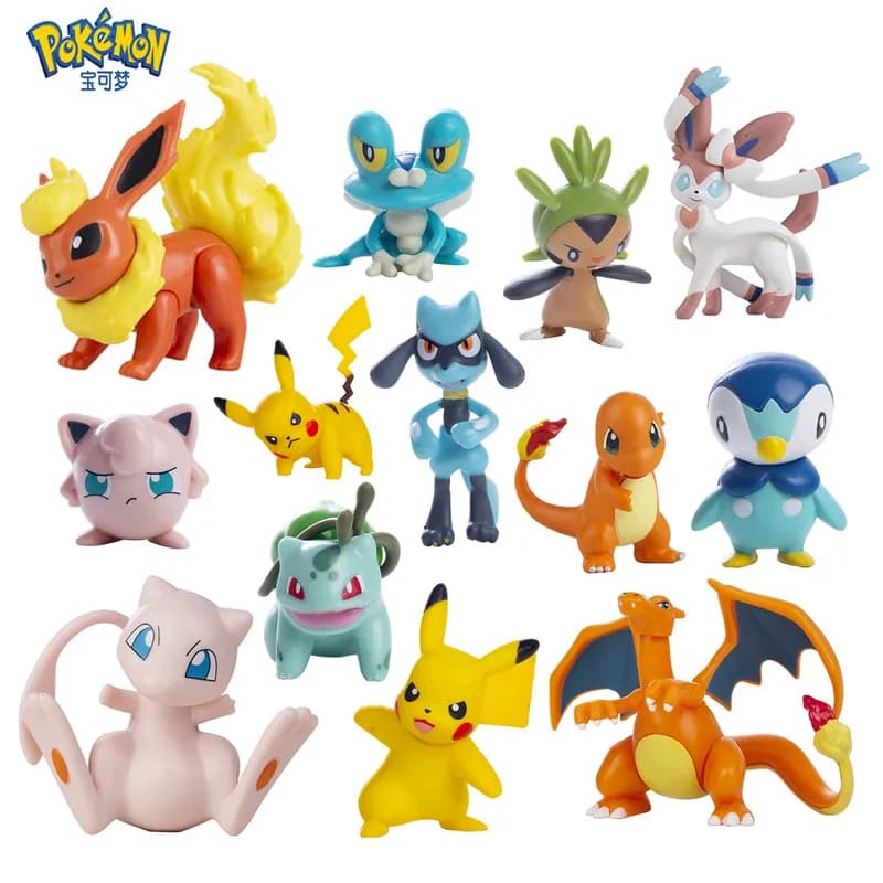 Pokemon Cartoni Animati Anime Figura Pikachu Charmander Eevee Squirtle Giocattoli Cosplay Modello Figura Collezione Bambole Bambino Regalo Di Compleanno