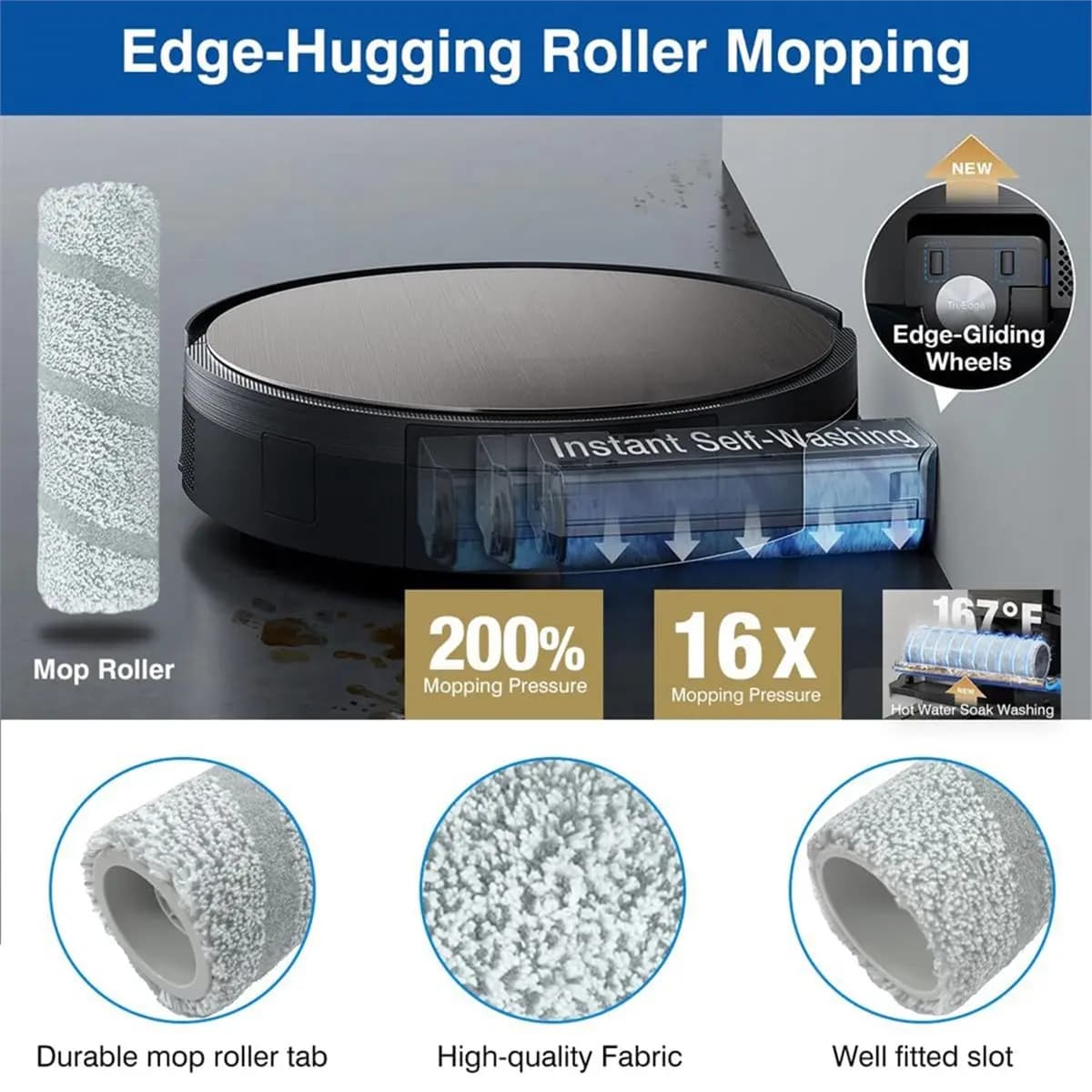 Replacement Parts for Vacuum Cleaner X11 OMNICYCLONE: Lateral Brush, Mop Rotante, HEPA Filters, Foam Filters [mriae]