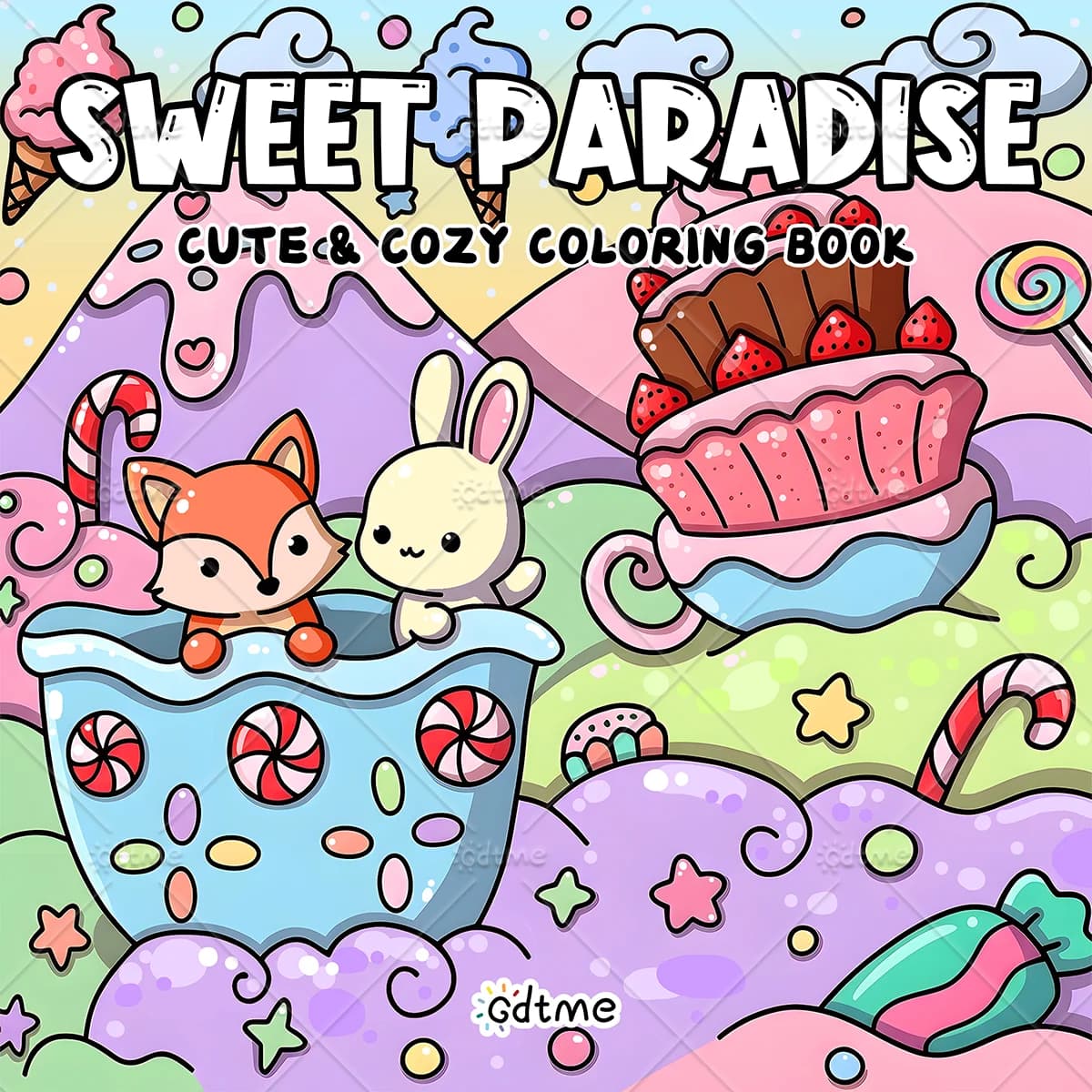 Sweet Paradise Clothing Bold-easy Patterns Coloring Book for Adults Cute Drawing Book Perfect Gift for Party and Birthday