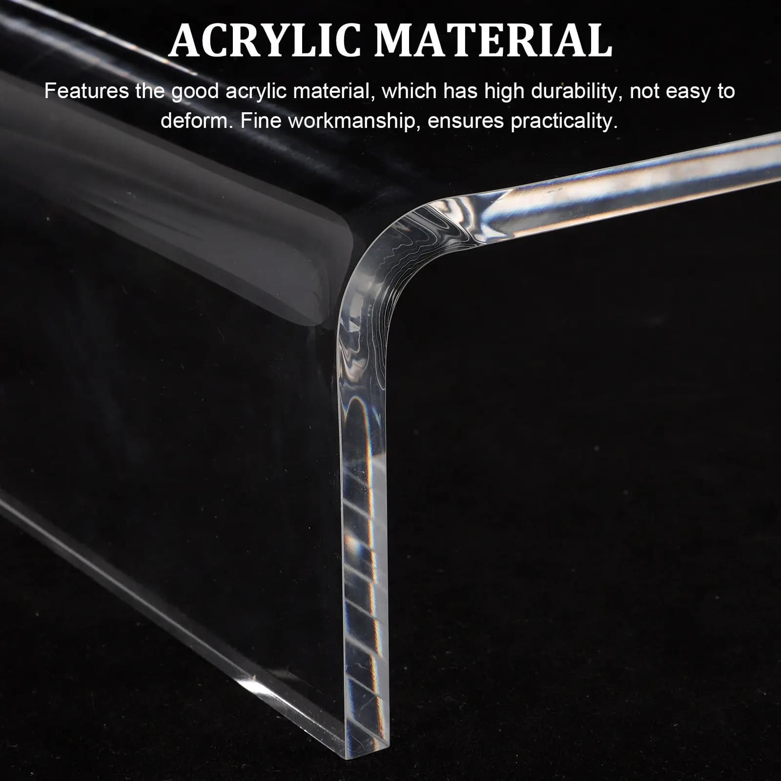 Clear Acrylic Keyboard Cover Protector Anti-Cat Keyboard Bridge Desktop Monitor Stand Organizer Computer Heightening Riser Case