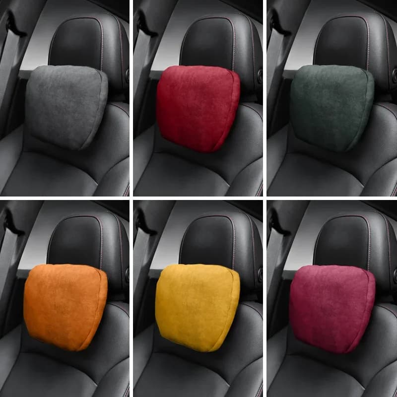 Car headboard Alcantara for Kia Car seat neck cushion Complete lumbar head for car Accessories