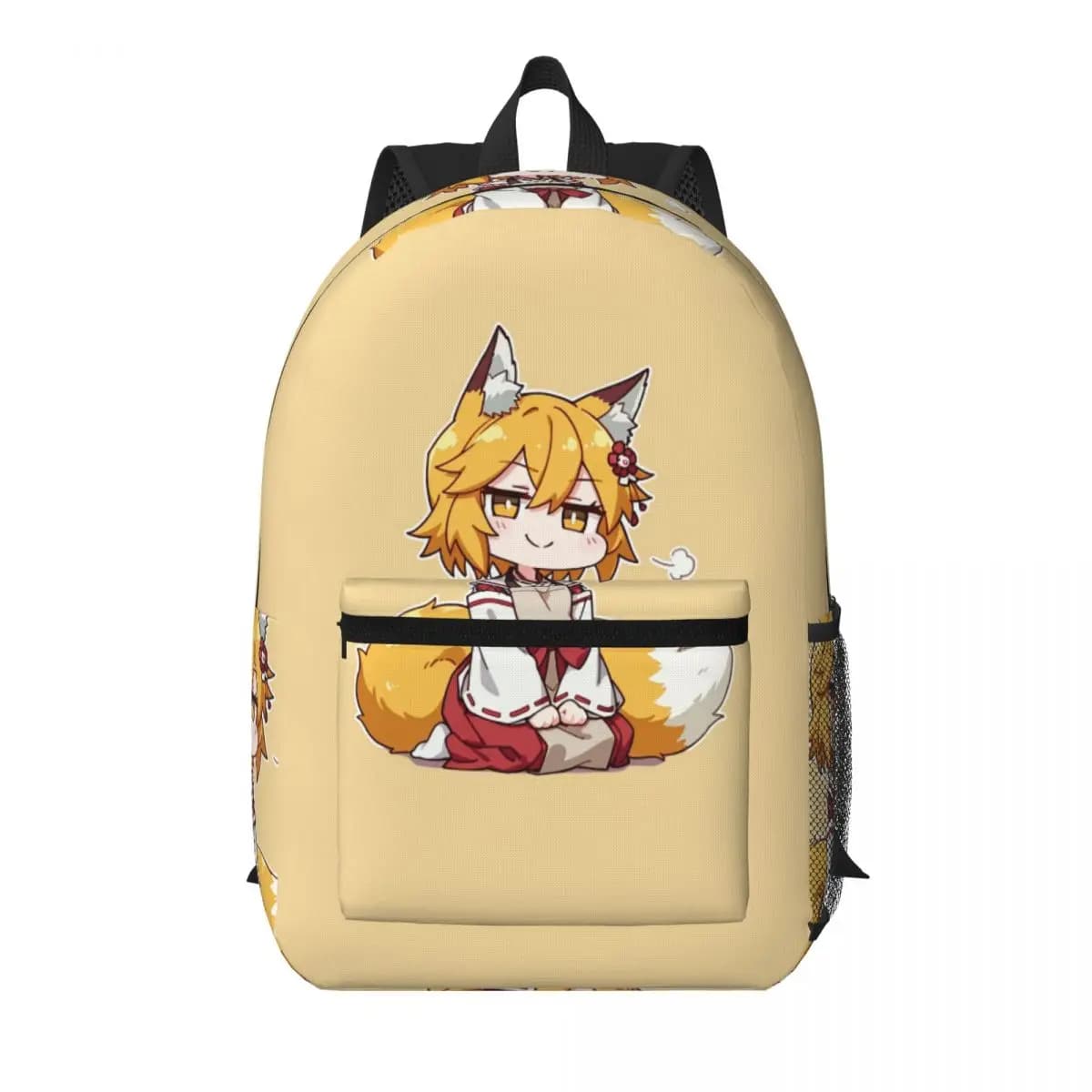 Senko Chibi Sewayaki Kitsune No Senko San Student Backpack School Bag Hiking Travel Daypack for Boys Girls Bookbag Shoulder Bags